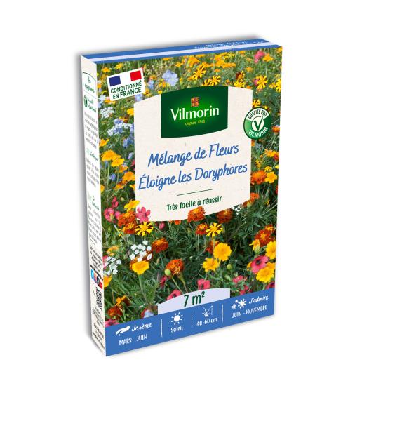 Mélanges de fleurs - Eloigne les Doryphores - 7 m² - Mélange de fleurs - face recto